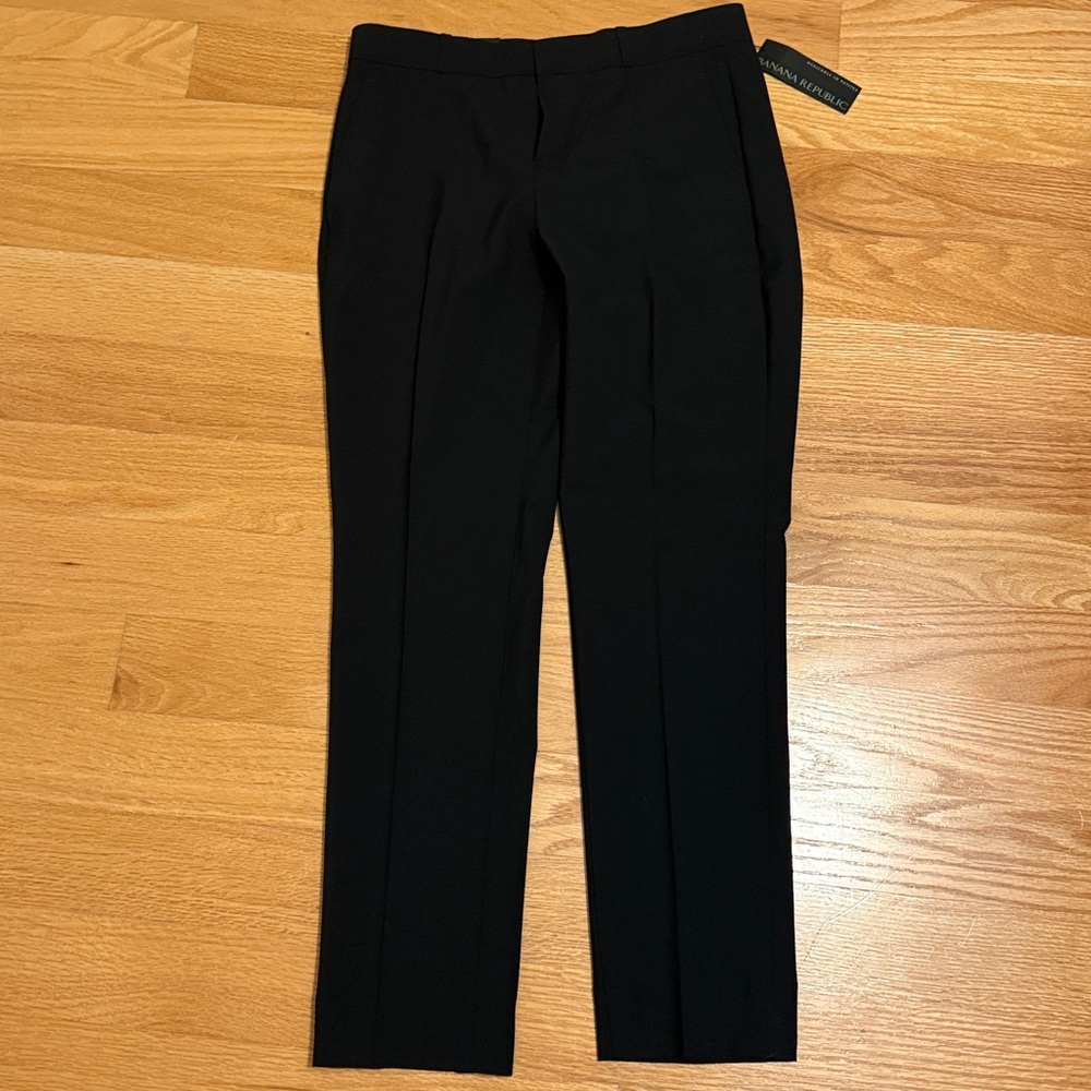 Banana Republic Black Tailored Wool Pants